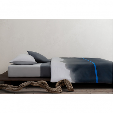 картинка Комплект постельного белья из умягченного сатина из коллекции Slow Motion, Electric Blue от магазина Tkano