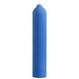Изображение: Свеча декоративная ярко-синего цвета из коллекции Edge, 25,5см