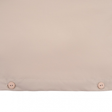 картинка Комплект постельного белья из сатина бежевого цвета из коллекции Essential от магазина Tkano