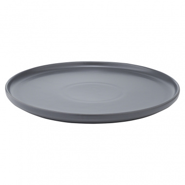 картинка Набор из двух тарелок темно-серого цвета из коллекции Essential, 25 см от магазина Tkano