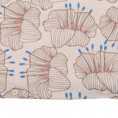 картинка Комплект постельного белья из сатина с принтом "Цветы" из коллекции Prairie от магазина Tkano