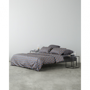 картинка Комплект постельного белья из сатина с принтом Triangles из коллекции Wild от магазина Tkano
