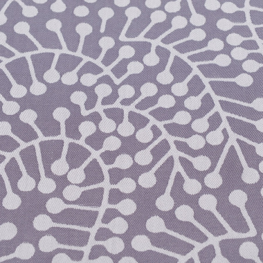 картинка Салфетка сервировочная из хлопка фиолетово-серого цвета с жаккардовым рисунком Спелая смородина из коллекции Scandinavian touch от магазина Tkano
