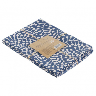 картинка Набор из двух салфеток сервировочных темно-синего цвета с принтом Спелая Смородина из коллекции Scandinavian touch от магазина Tkano