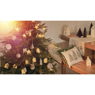 картинка Дорожка с вышивкой Christmas decorations из коллекции New Year Essential от магазина Tkano