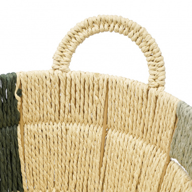 картинка Корзина плетеная овальная Bodhran Sage из коллекции Ethnic от магазина Tkano