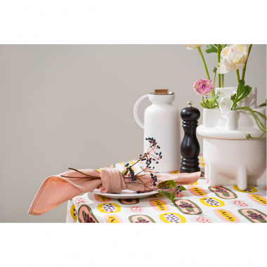 картинка Салфетка под приборы из умягченного льна розово-пудрового цвета из коллекции Essential от магазина Tkano