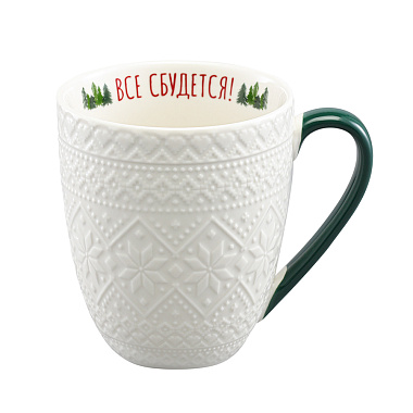 картинка Набор из двух кружек Winter embroidery из коллекции New Year Essential от магазина Tkano