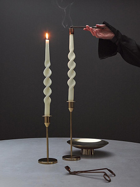 картинка Набор аксессуаров для свечей дымчато-коричневого цвета из коллекции Essential от магазина Tkano