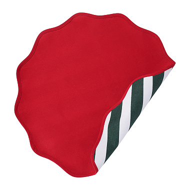 картинка Салфетка под приборы Trendy Christmas зеленого цвета из коллекции New Year Essential, Ø40 см от магазина Tkano