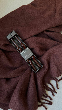 картинка Плед мохеровый шоколадного цвета из коллекции Essential от магазина Tkano