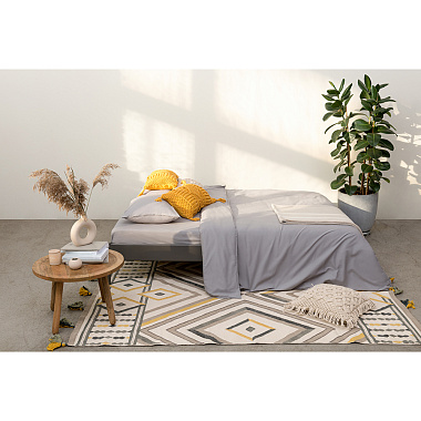 картинка Покрывало базовое бежевого цвета из коллекции Ethnic, 180х250 см от магазина Tkano