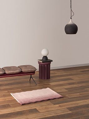 картинка Ковер из шерсти Over Horizon цвета марсала из коллекции Trendy Ruffles от магазина Tkano