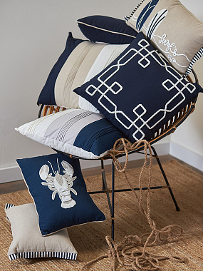 картинка Подушка декоративная Navy mood из коллекции Sea treasures, 45х45 см от магазина Tkano