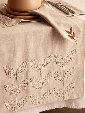 картинка Салфетка сервировочная Desert leaf из коллекции Essential от магазина Tkano