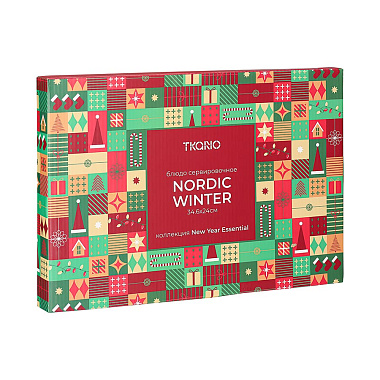 картинка Блюдо сервировочное Nordic winter из коллекции New Year Essential от магазина Tkano