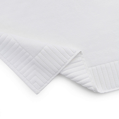 картинка Коврик для ванной с фактурным бортиком белого цвета из коллекции Essential от магазина Tkano