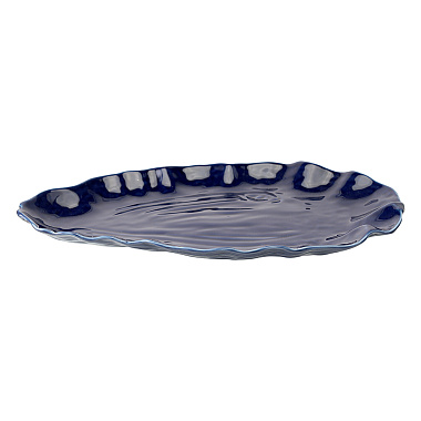 картинка Блюдо сервировочное Clams синего цвета из коллекции Sea treasures от магазина Tkano