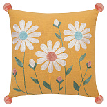 Изображение: Подушка декоративная Spring daisies из коллекции Easter Essential, 45х45 см