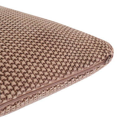 картинка Подушка декоративная из стираного хлопка цвета мокко из коллекции Essential, 45х45 см от магазина Tkano