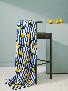 картинка Плед Лимоны из коллекции Сорренто от магазина Tkano