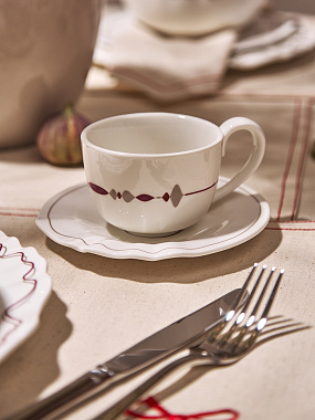 картинка Набор из двух чайных пар из коллекции Canto, 240 мл от магазина Tkano