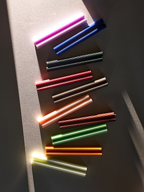 картинка Набор из двух свечей бирюзового цвета из коллекции Edge от магазина Tkano