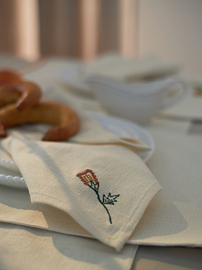 картинка Салфетка сервировочная Spring flower из коллекции Ethnic, 45х45 см от магазина Tkano