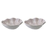 Изображение: Набор из 2 салатников Cockle серого цвета из коллекции Sea treasures