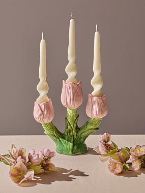 картинка Подсвечник Floret для трех свечей из коллекции Blossom от магазина Tkano
