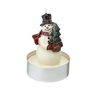 картинка Набор декоративных свечей Festive snowman из коллекции New Year Essential от магазина Tkano