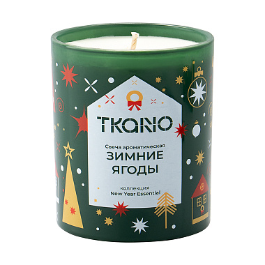 картинка Свеча ароматическая Зимние ягоды из коллекции New Year Essential от магазина Tkano