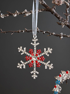 картинка Набор елочных украшений Christmas diamonds из коллекции New Year Essential, 4 шт. от магазина Tkano