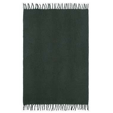 картинка Плед мохеровый хвойно-зеленого цвета из коллекции Essential от магазина Tkano