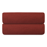 Изображение: Простыня на резинке изо льна и хлопка цвета копченой паприки из коллекции Essential