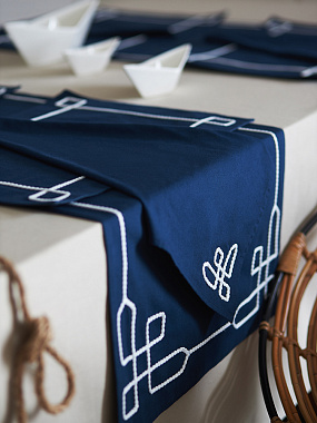 картинка Салфетка сервировочная Navy story из коллекции Sea treasures, 45х45 см от магазина Tkano