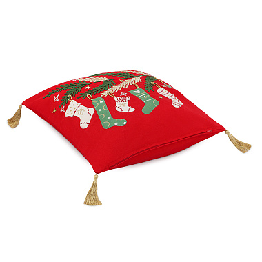 картинка Чехол на подушку Winter wishes из коллекции New Year Essential от магазина Tkano