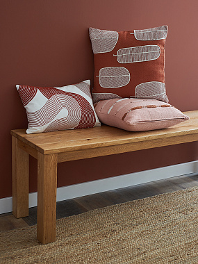 картинка Подушка декоративная Feather lines из коллекции Ethnic, 30x45 от магазина Tkano