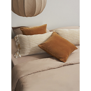 картинка Чехол на подушку горчичного цвета Clouds из коллекции Ethnic от магазина Tkano