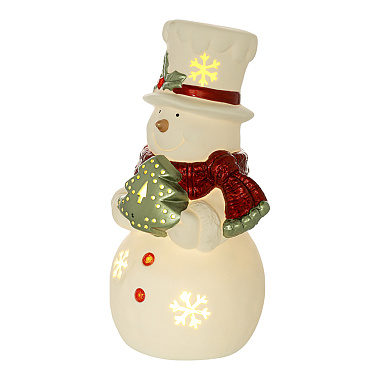 картинка Декор новогодний с подсветкой Classy Snowman из коллекции New Year Essential от магазина Tkano