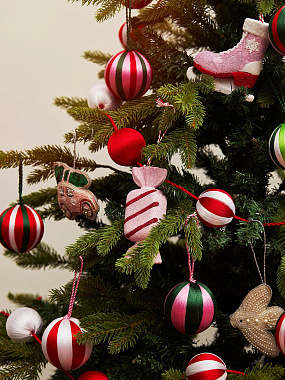 картинка Набор елочных украшений Christmas jewels из коллекции New Year Essential, 4 шт. от магазина Tkano