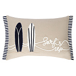 Изображение: Подушка декоративная Let's surf из коллекции Sea treasures, 30х45 см
