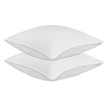 Изображение: Набор наволочек из плотного сатина белого цвета из коллекции Essential