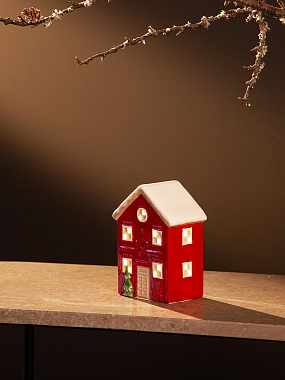 картинка Домик с подсветкой Fredensborg из коллекции New Year Essential от магазина Tkano