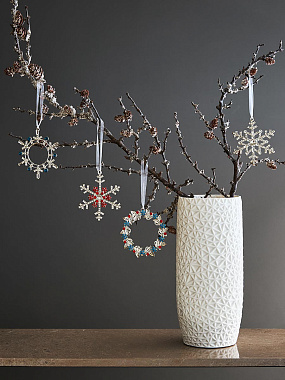 картинка Набор елочных украшений Christmas diamonds из коллекции New Year Essential, 4 шт. от магазина Tkano