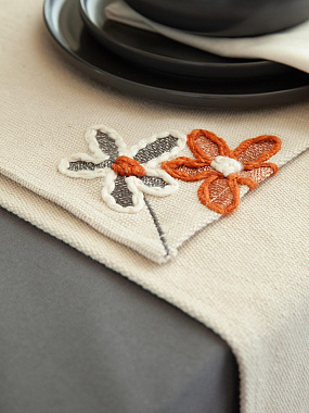 картинка Салфетка под приборы Stone flowers из коллекции Ethnic от магазина Tkano