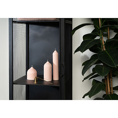 картинка Свеча декоративная бежево-розового цвета из коллекции Edge, 16,5 см от магазина Tkano