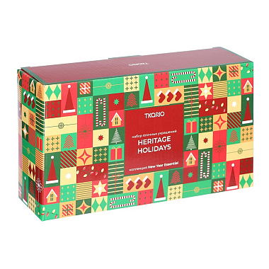 картинка Набор ёлочных украшений Heritage Holidays из коллекции New Year Essential, 5 шт. от магазина Tkano