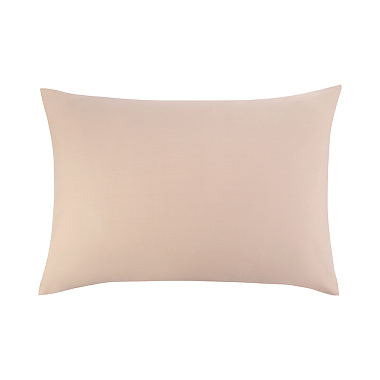 картинка Набор наволочек из премиального сатина бежевого цвета из коллекции Essential от магазина Tkano