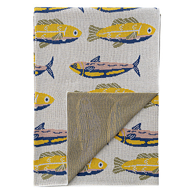 картинка Плед Сардины из коллекции Сорренто от магазина Tkano